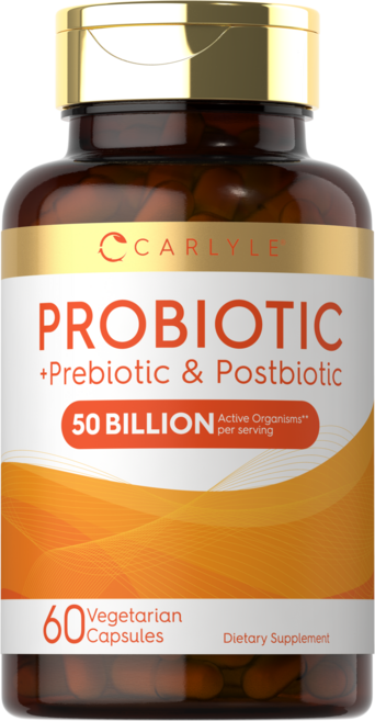 칼라일 프로바이오틱 플러스 프리바이오틱 및 포스트바이오틱 500억 CFU 캡슐, 1개, 60정