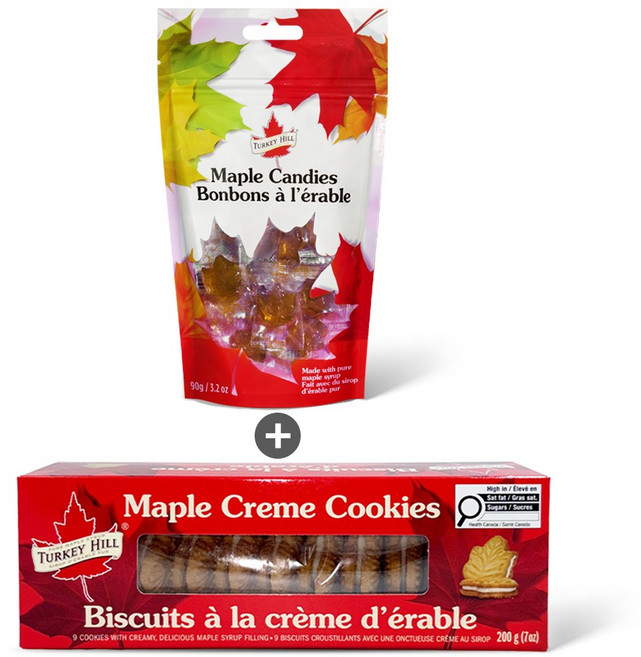 [캐나다직송] 터키힐 메이플 크림 쿠키(200g) + 메이플 캔디(90g), 200g, 1개