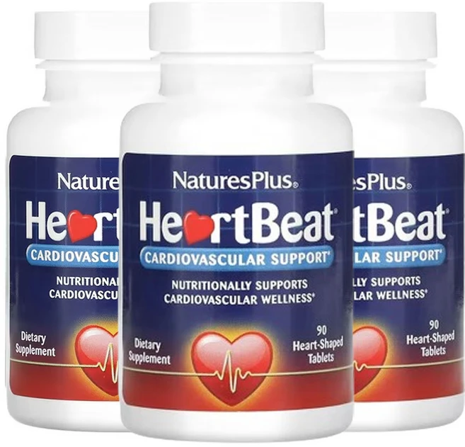 네이쳐스플러스 하트비트 심혈관 지원 90하트모양정제, 3개, 90정 - 쿠팡