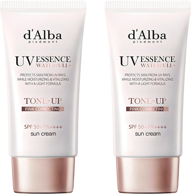 달바 워터풀 톤업 선크림 SPF 50+ PA++++, 50ml, 2개