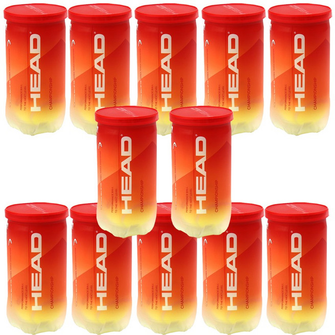헤드 테니스공 챔피온쉽 캔볼 시합구, 옐로우, 12개