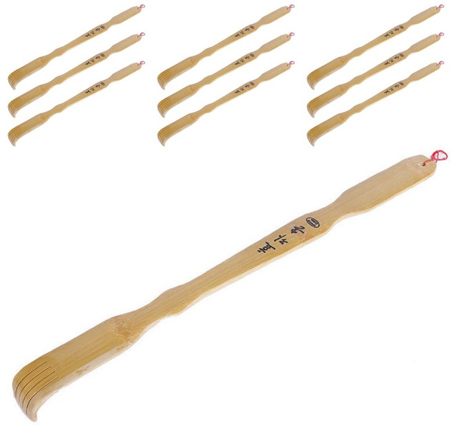 다매다매 대나무 효자손, 브라운, 10개