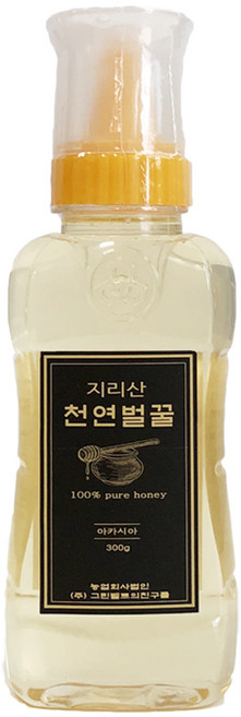 자연에서 온 지리산 자연벌꿀 자연산 아카시아꿀, 300g, 1개