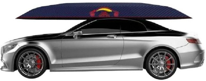 슈툼렉 자동차 자동 파라솔 그늘막 우산 접이식 SUV 차박 캠핑 낚시 지붕 햇빛가리개