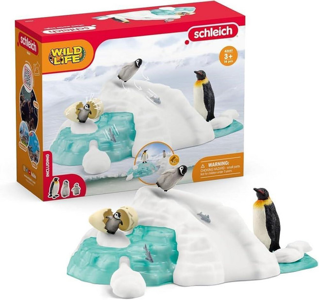 정품++ Schleich 슐라이히 Wild Life - 펭귄 가족의 즐거움 이상 및 동물