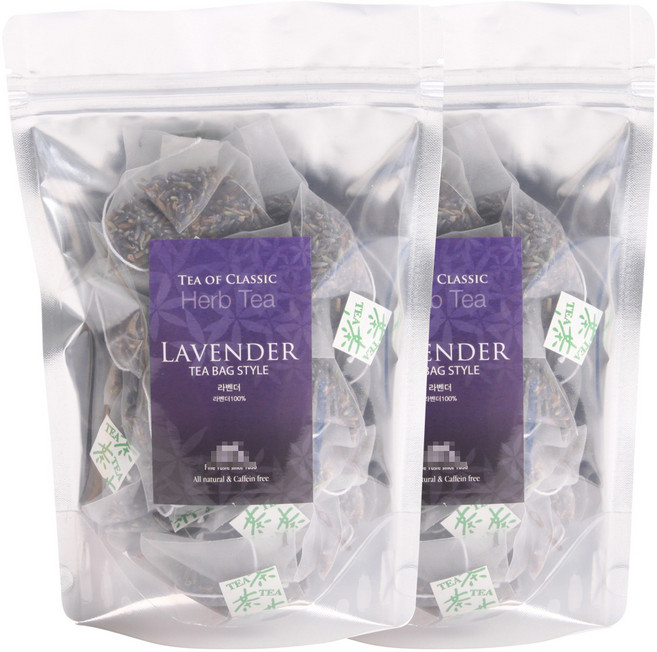 티리얼 라벤더 삼각 티백차 50T 라벤다 허브티, 1개, 60g, 25개입, 1.2g