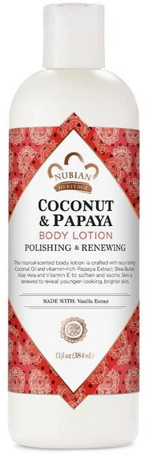 Nubian Heritage 누비안 헤리티지 코코넛 파파야 바디 로션 384ml, 1개 - 쿠팡