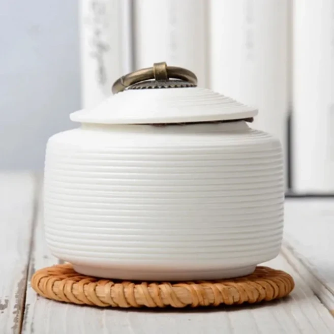 호환 항아리 애완 동물 죽음 집 매장 시네라리 유골 기념 고양이 개 낙원 동물 집에 관 세라믹 화장, 03 M, 01 white