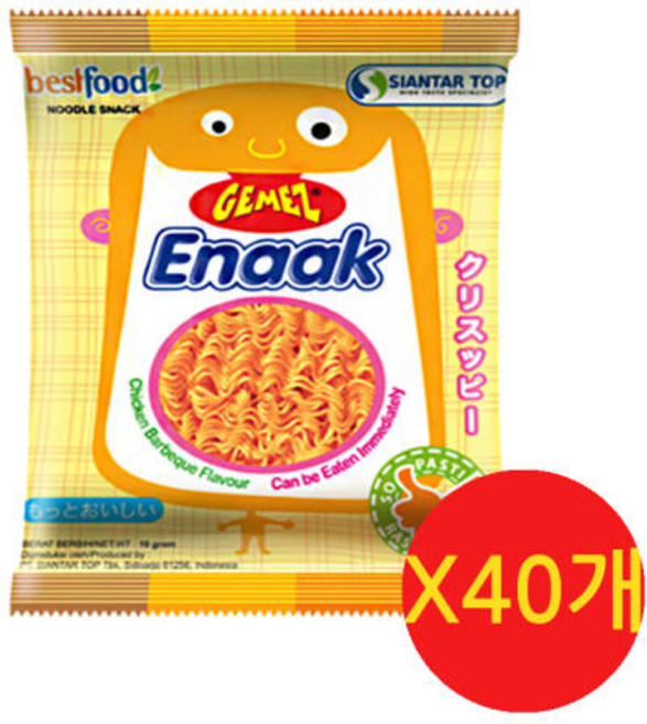 게메즈 에낙 라면 과자, 16g, 40개