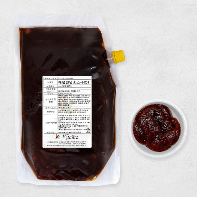 [맛집에 납품되고 있는]만능 닭발 불족 양념 2kg 하꼬호꼬, 1개