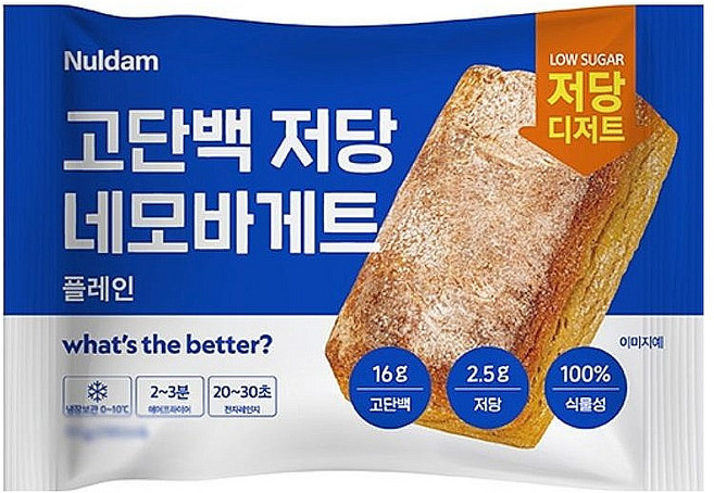 널담 고단백 저당 네모바게트 플레인, 6개, 90g