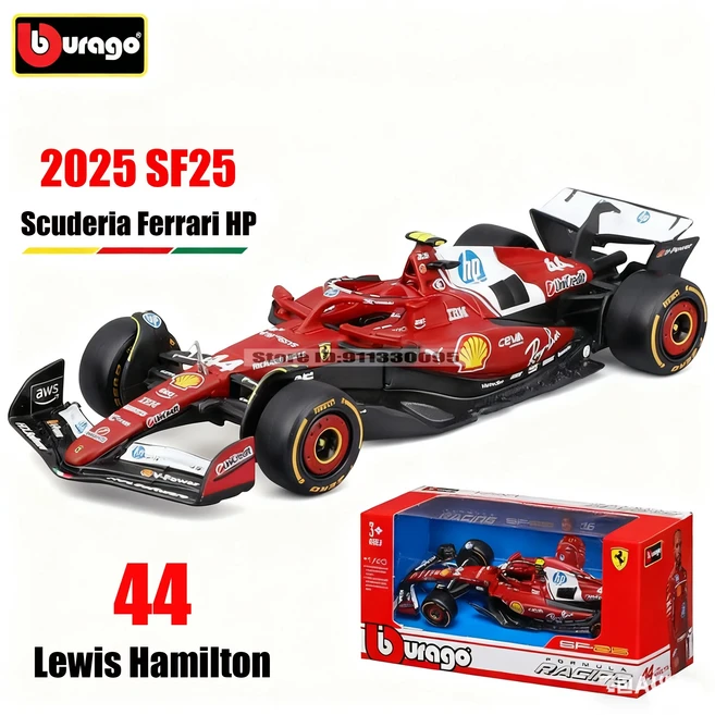 부라고 1:43 F1 맥라렌 포뮬러 테 2025 MCL39 # 4 랜도 노리스 오스카 피아스트리 합금 자동차 다이캐스트, 09 2025 SF25-44
