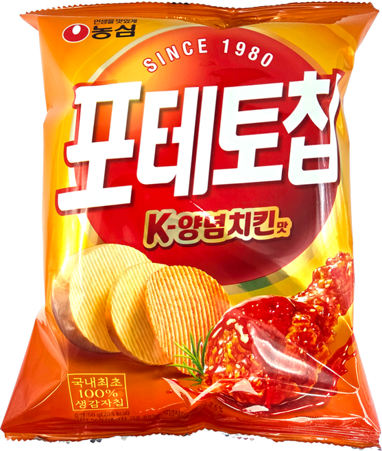 농심 포테토칩 K-양념치킨맛, 12개, 50g