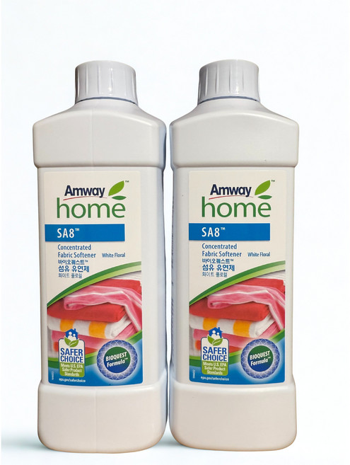암웨이 SA8 바이오퀘스트 섬유유연제 화이트 플로럴 1L 2개
