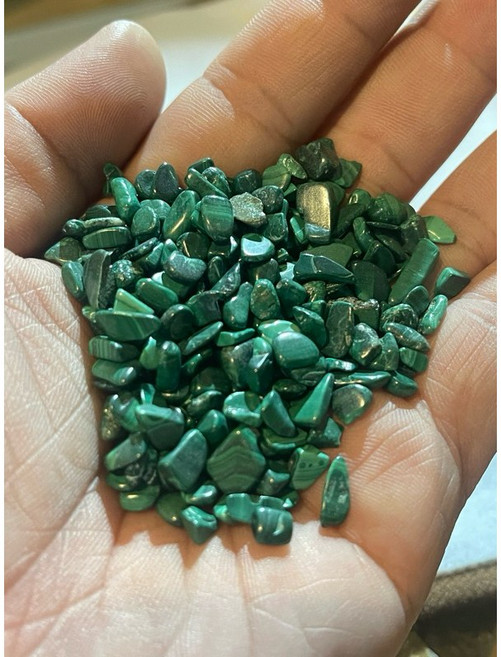 JOSEPH藝品 孔雀石碎石, 【孔雀石】4-6mm小顆粒/100g