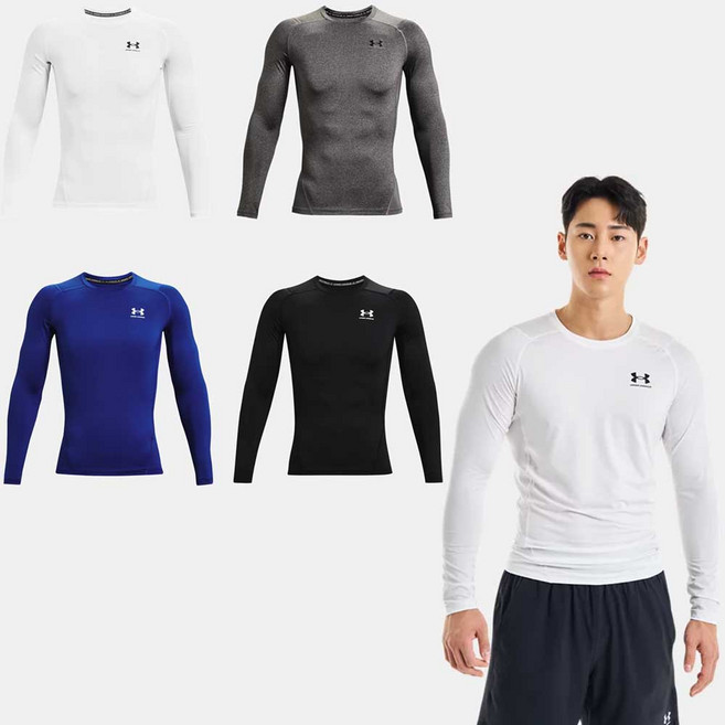 언더아머 본사 남성 HeatGear 아머 긴팔 1361524-001