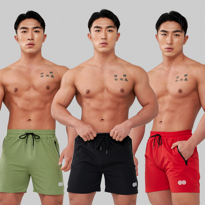 [2개1세트] SABU 헬스반바지 짐웨어 헬스복 트레이닝반바지 스쿼트팬츠