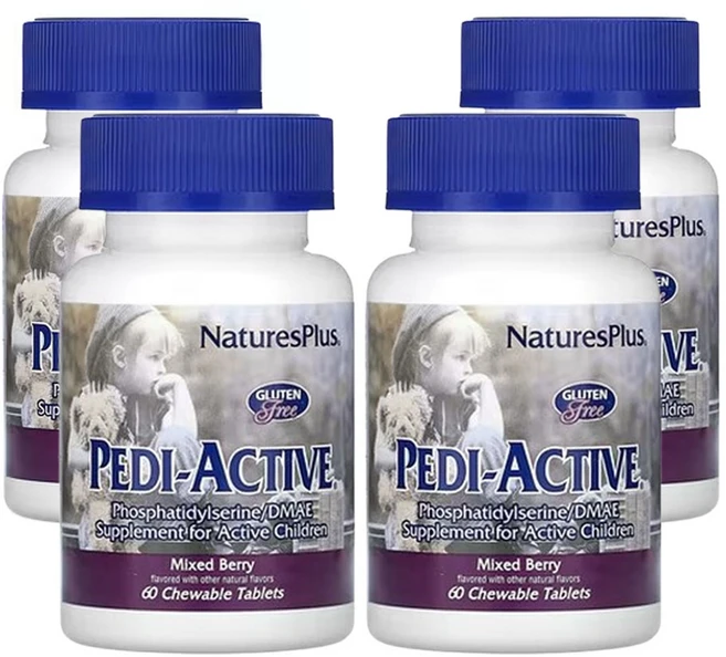 네이쳐스플러스 Pedi-Active 믹스 베리 츄어블, 4개, 60정 - 쿠팡