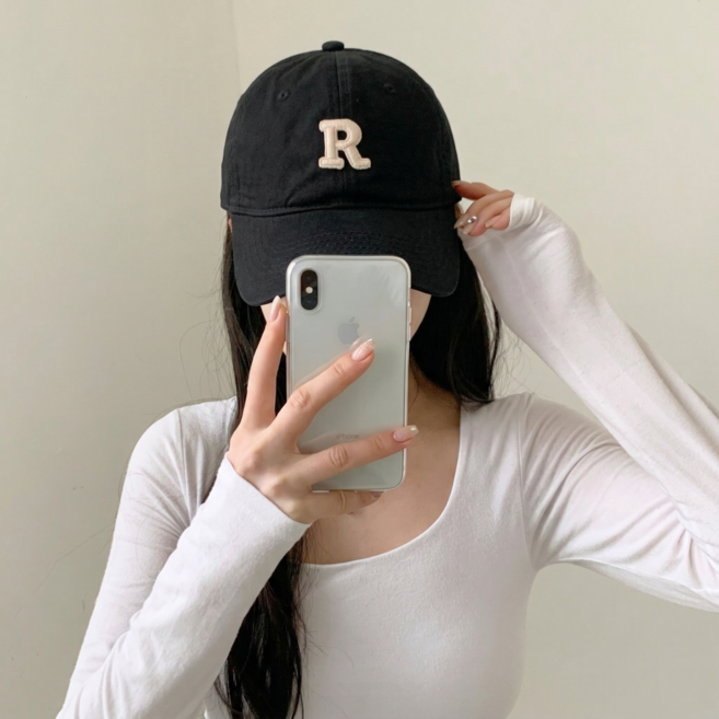 디아쿠아 남녀공용 R로고 볼캡 야구모자