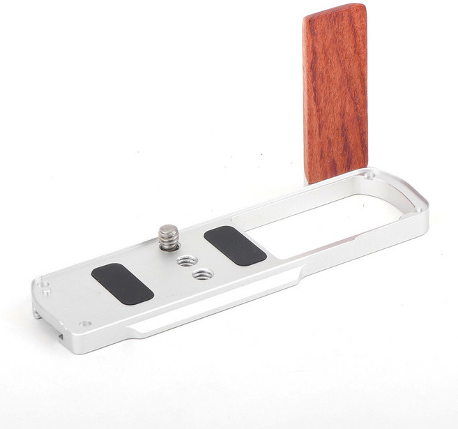 호환 파나소닉 Lumix S9 카메라 인체 공학적 그립 Arca-Swiss 베이스 플레이트 삼각대 퀵 릴리스 시스템 빈, 01 실버