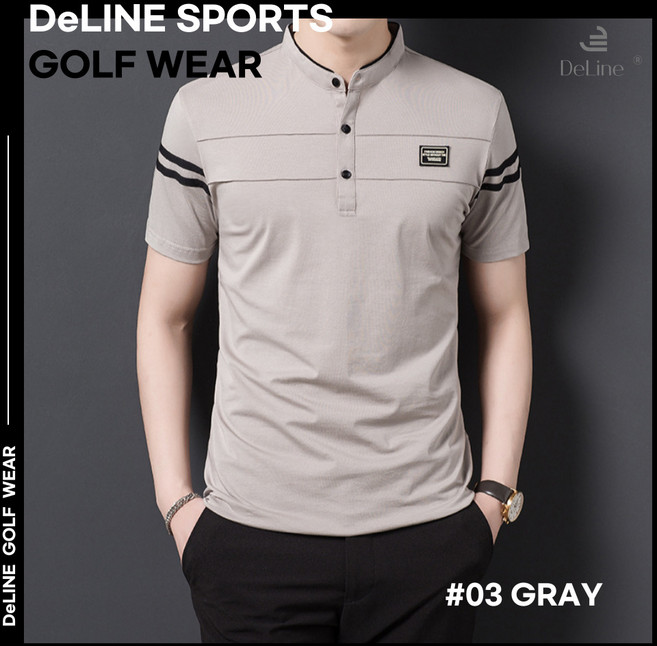 DeLINE SPORTS 남성 골프웨어 반팔 티셔츠