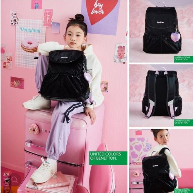 100%정품 베네통 키즈 책가방 초등학생책가방 백팩 입학선물 여행코디 신학기템 졸업선물 L