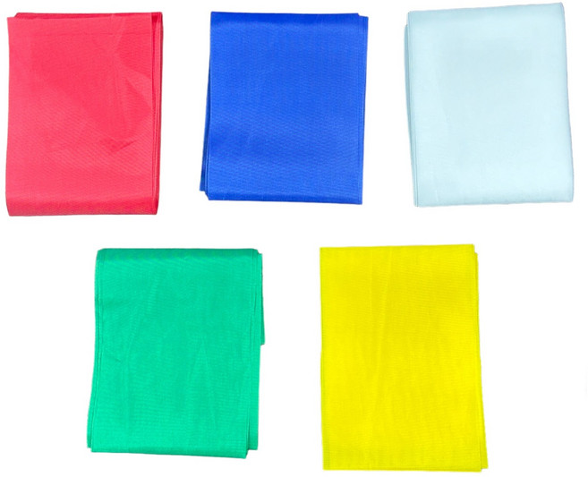 소고띠 5색상 소고 사물놀이 어깨띠 삼색띠 1개, 초록(1개)