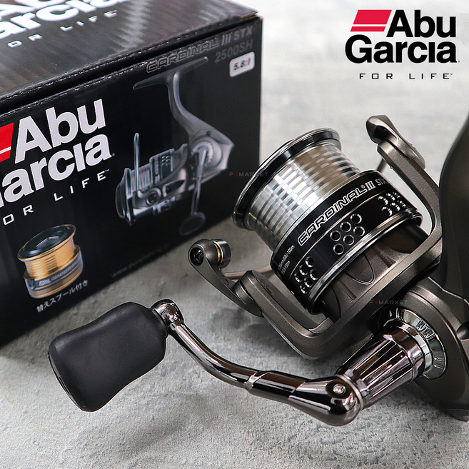 아부가르시아 카디날3 STX 스피닝릴 볼락 에깅 배스 올라운드 릴, 2500SH (쉘로우 스풀), 혼합색상, 2500SH (쉘로우 스풀)