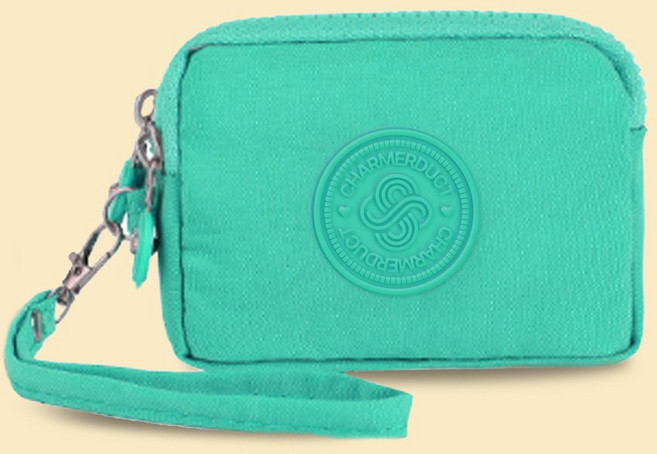 차머덕트 미니 동전 여행 방수 스트랩 키링 반 파우치 지퍼 지갑