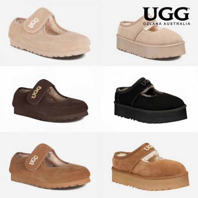 어그슬리퍼 호주어그 클래식 플랫폼 로고 메리 제인 26FW