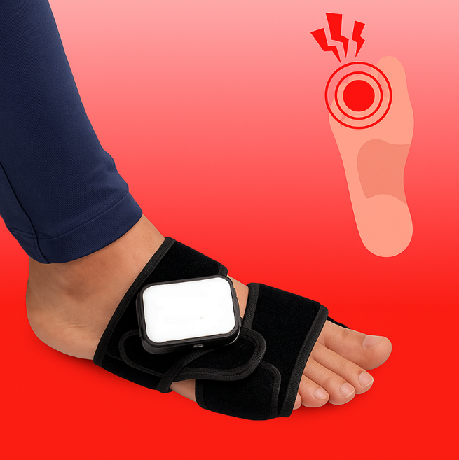 지간신경종 앞꿈치 족저근 발바닥 통증 저주파 EMS 족부 마사지기 발아치 케어기 엑스풋, FREE SIZE