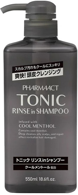PHARMAACT TONIC RINSE in SHAMPOO 洗髮精, 1個, TONIC洗髮精-灰罐#37571