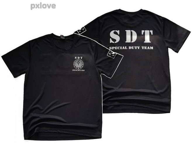 SDT 군사 경찰 특수 임무대 헬스 쿨론 로카 반팔티셔츠(00430)
