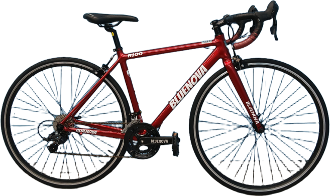 쓰나미 로드자전거 블루노바R100 레드와인 국내제조 100%완전조립 택배배송, 1개, 470cm