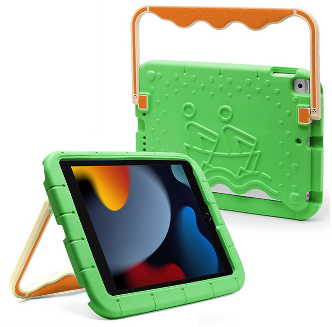 아이패드7 8 9세대 10.2형 포터 에바폼 케이스, 그린