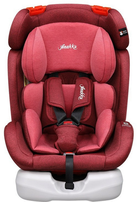 BC 차량용 360도 회전 보조 좌석 휴대용 시트 쿠션 각도조절 편안한 착석, 아나쿠 401 레드 [하드 인터페이스 + 풀업 스트랩]