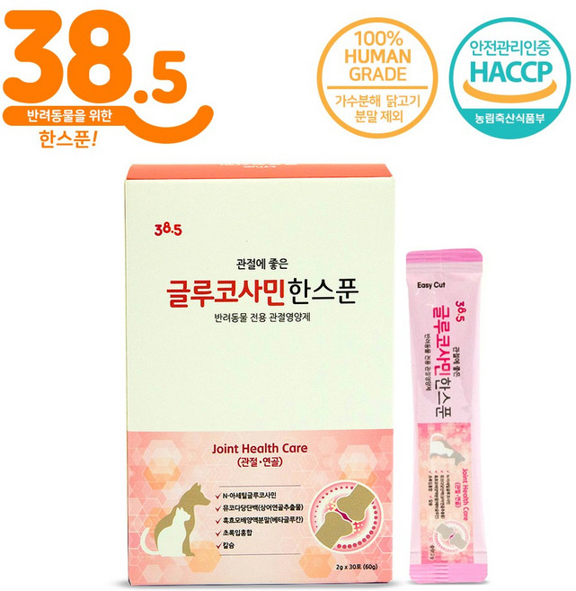 385도씨 반려동물 한스푼 스틱 영양제, 30회분, 뼈/관절강화, 1개