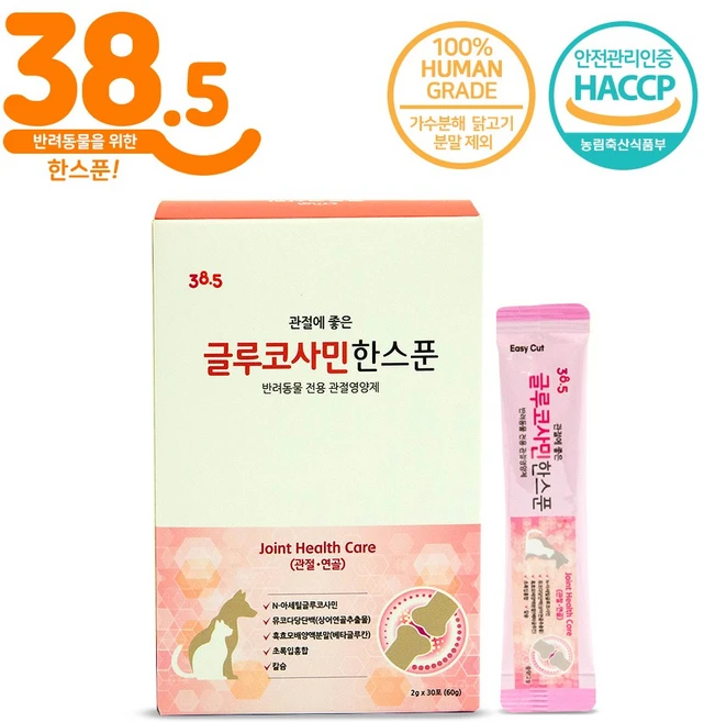 385도씨 반려동물 한스푼 스틱 영양제, 30회분, 뼈/관절강화, 1개 - 쿠팡