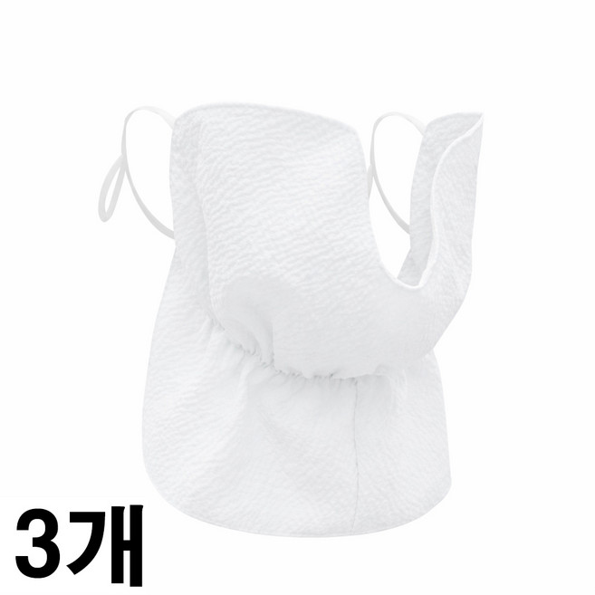 인콘트로 아사 자외선차단 볼 스포츠마스크 골프마스크, 솔리드 백색, 3개