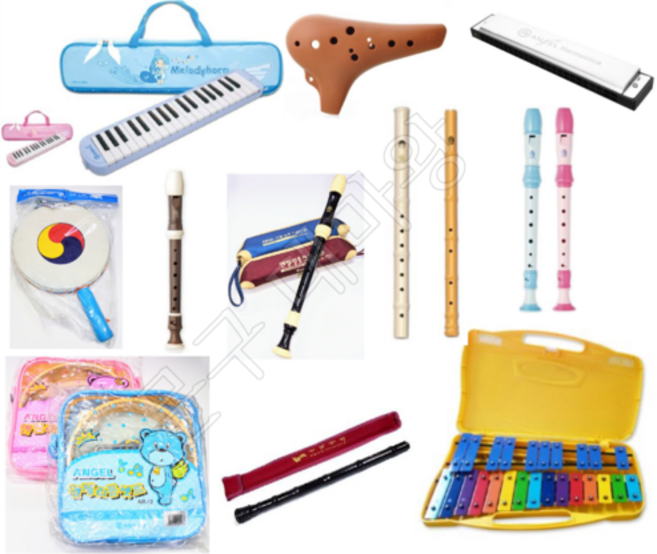 엔젤 리코더 단소 소금 야마하 오카리나 실로폰 멜로디혼 돌기 하모니카 알토 리듬악기세트 페페, 7)엔젤 대나무단소, 대나무색, 1개
