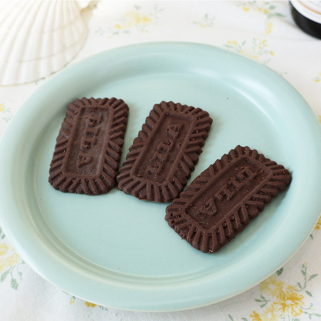 과자 모형 사각 비스켓 쿠키 디저트, 다크초코 3p