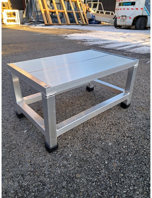 알루미늄 계단 경량 작업 발판 / 1단250H / 경량 / 소형 / 하중150kg / 가정 병원 잦은 이동 가볍고 튼튼한 발판, 1개