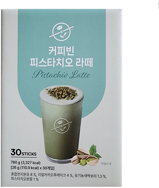 피스타치오 라떼 홈카페 커피믹스, 26g, 30개입, 1개