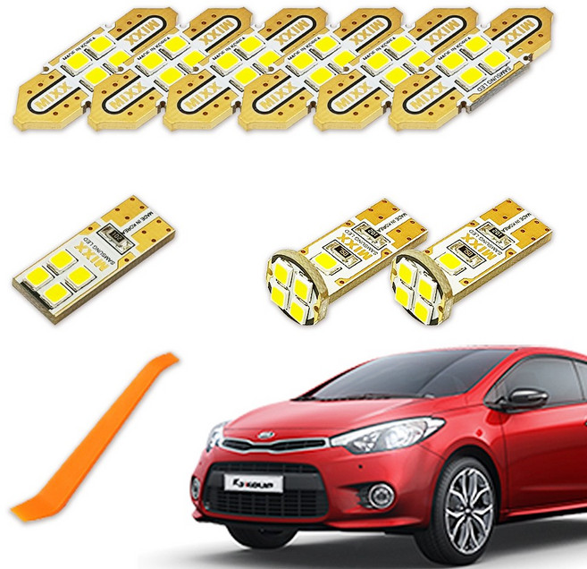 믹스 차량용 LED 실내등 풀세트 + 리무버, 기아 K3 K3쿠페 2012년 ~ 2015년, 1세트