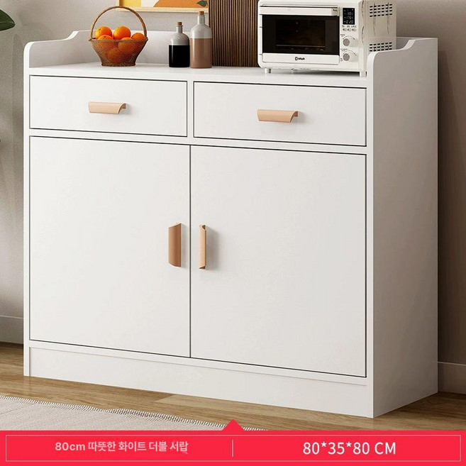 탕비실 정수기선반 테이블 하부장 탁자 가구 카페장, 3문