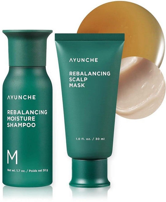 AYUNCHE 리밸런싱 샴푸 모이스트 50g & 리밸런싱 마스크 30ml