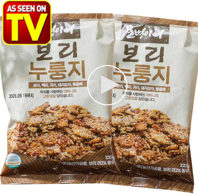 김선애 오병이어 뚱딴지 보리 누룽지 1세트(15봉), 1세트