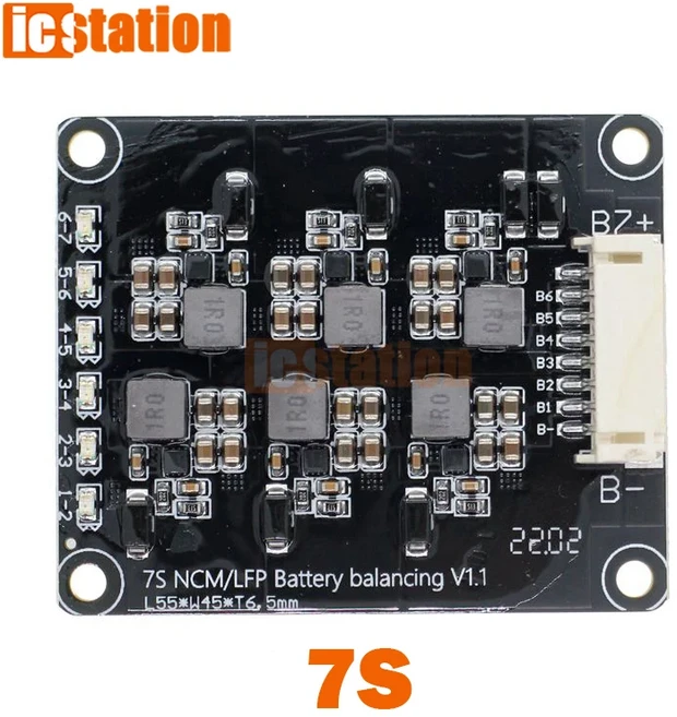 1.2A 2S-16S 고전류 이퀄라이저 모듈 리튬 이온 Lifepo4 리튬 배터리 액티브 밸런서 에너지 전송 Bms, 09 7S, 6) 7S