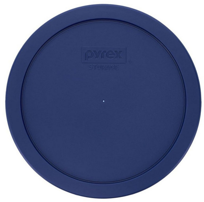 Pyrex 7402-PC 6/7컵 다크 블루 원형 플라스틱 식품 보관 교체 뚜껑 - 미국 제조 195861