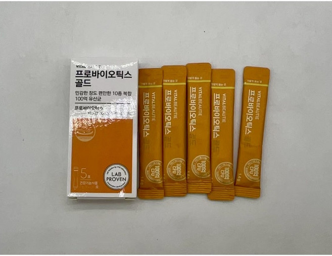 바이탈뷰티 (시음용) 프로바이오틱스 골드 100억 유산균 장건강 60일분